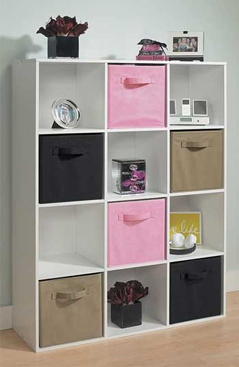12-Cube Organizers - Stack Vertically or Horizontally or Add Fabric Pull-Out Drawers