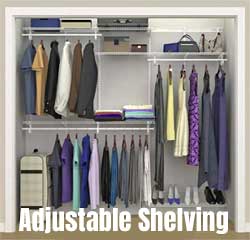 ClosetMaid ShelfTrack Adjustable Shelving