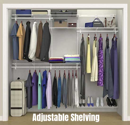 Adjustable Closet Shelving Allows You to Customize Your Wardrobe Storage and Organization