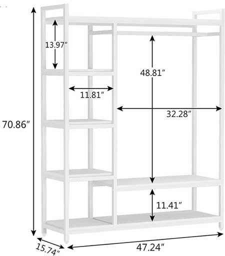 Clothes Organizer Dimensions: Height, Width and Depth