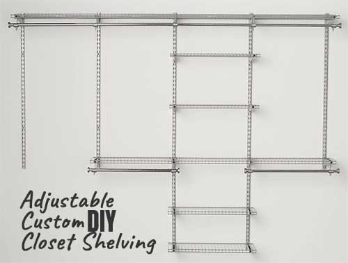 DIY Custom Closet Shelving Kit