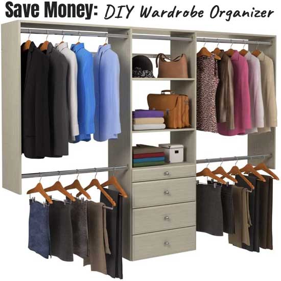 Save Money by Installing Your Own Wardrobe Organizer in Your Closet