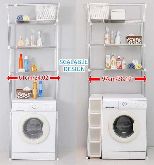 Install Shelves Over Washer And Dryer, Free Standing Wire Shelving For Over Washer And Dryer