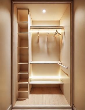 Small Light-Colored Walk-in